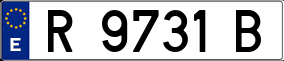 Trailer License Plate